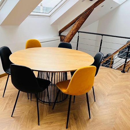 Elegant T4 Centre Reims/Parking Prive Apartment Luaran gambar
