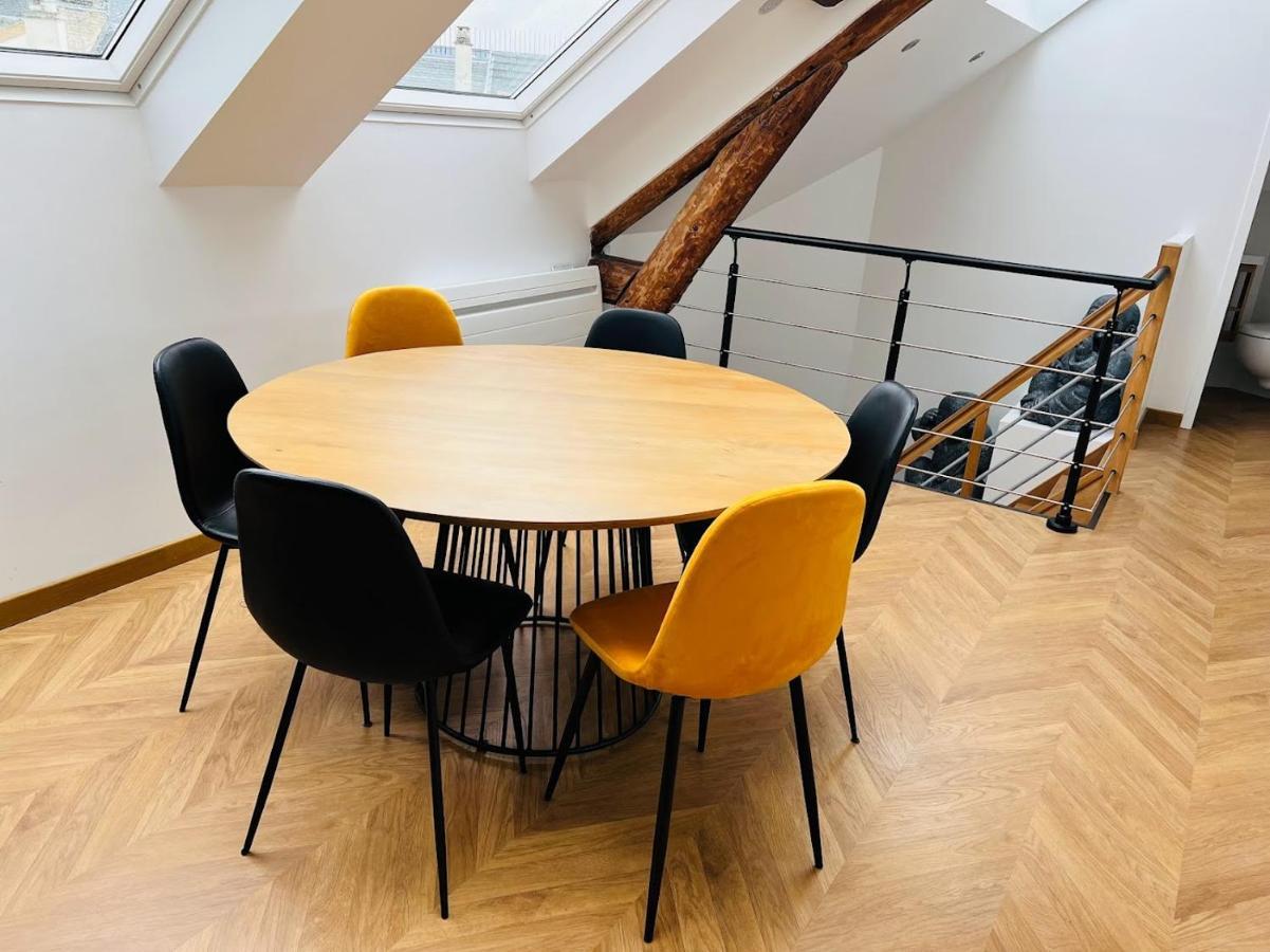 Elegant T4 Centre Reims/Parking Prive Apartment Luaran gambar
